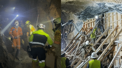 Búsqueda de último trabajador de mina Santa Fe (Foto de CNPC)