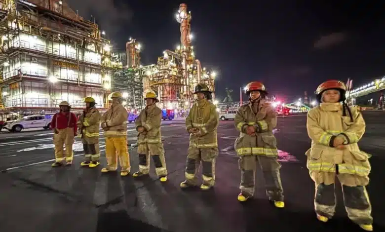 Federación y estado en constante comunicación por incendio de refinería