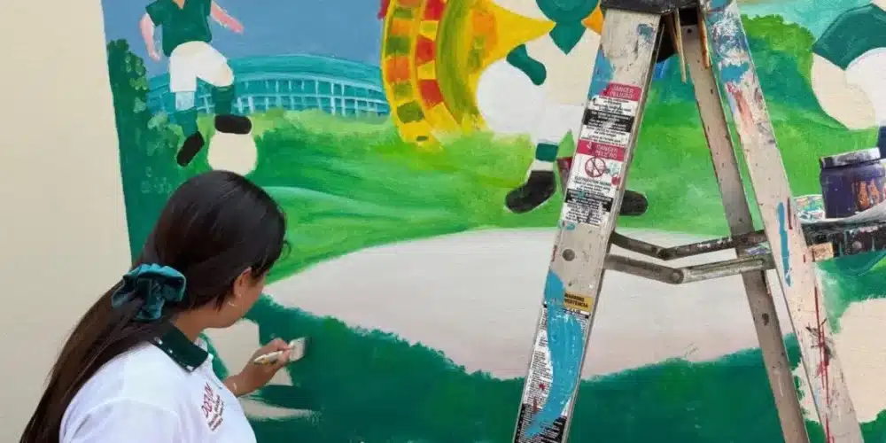 la juventud pinta el sueño mundialista