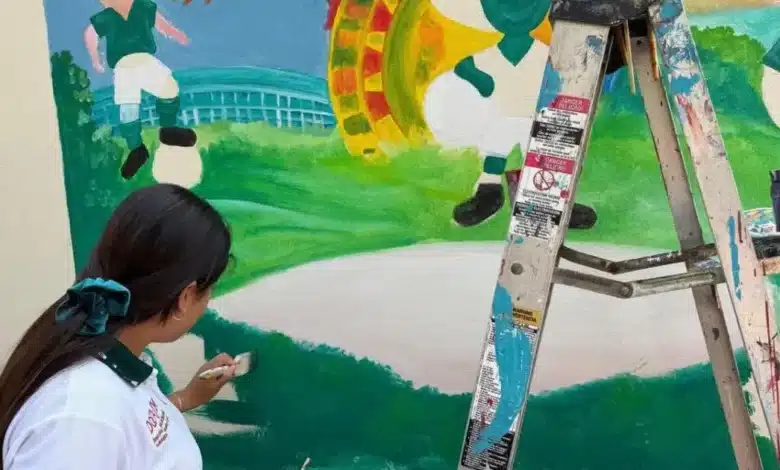 la juventud pinta el sueño mundialista