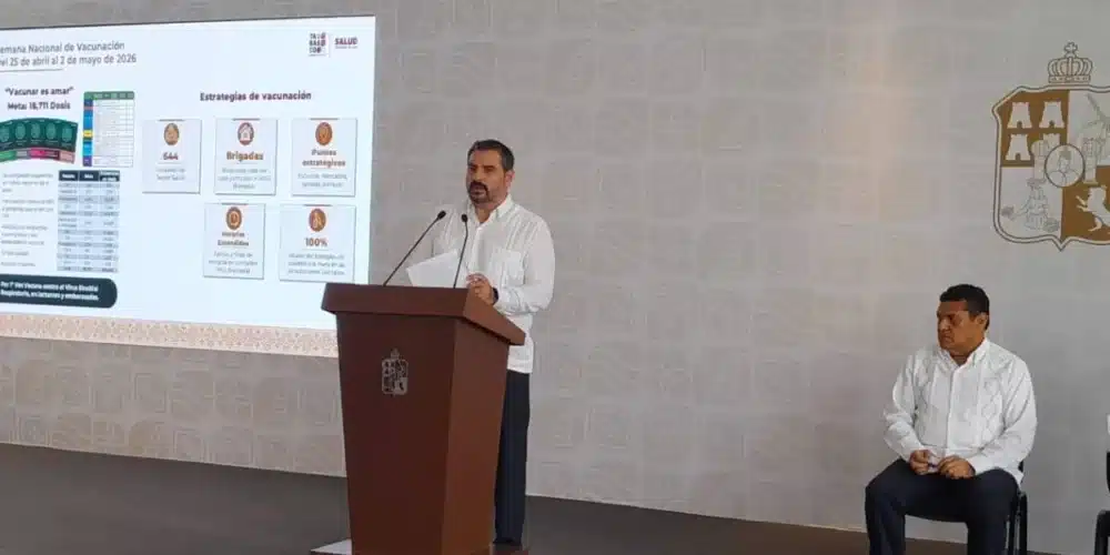 La meta; 18 mil dosis en Semana Nacional de Vacunación