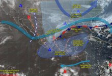 Lluvias intensas y vientos fuertes impactarán varias regiones del país este día