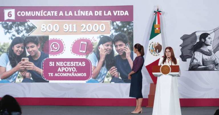 Sheinbaum lanza estrategia nacional de salud mental para jóvenes con seis ejes clave