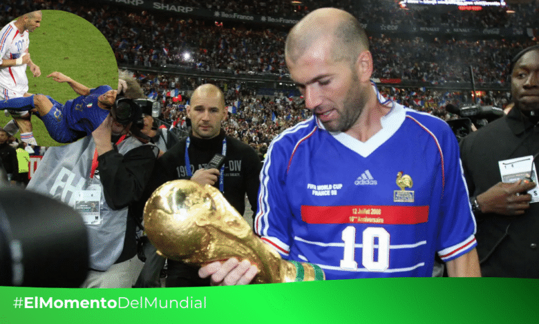 Zinedine Zidane La leyenda que pasó del cielo al infierno en un cabezazo (Fotos Goal y JOHN MACDOUGALL)