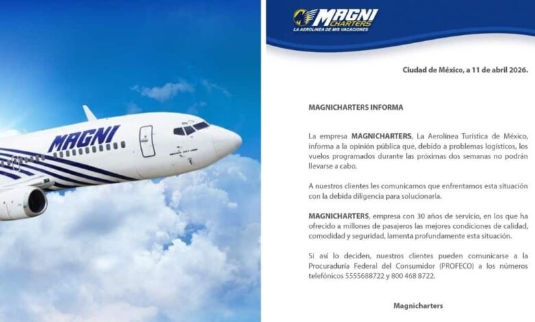 ¿Y los usuarios Piden a Profeco intervenir tras suspensión de Magnicharters