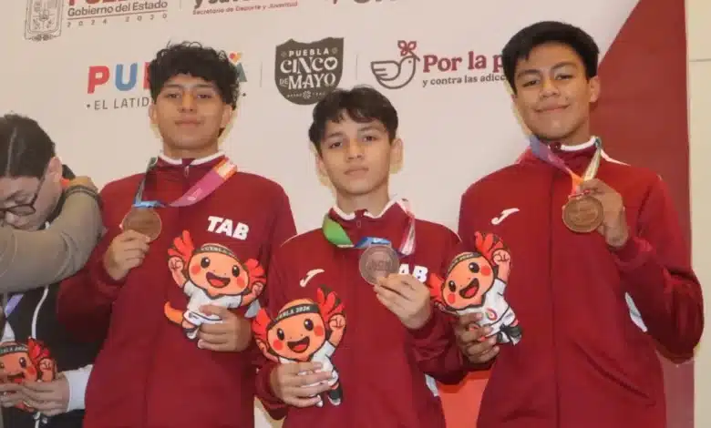 deportistas tabasqueños, logran medallas de oro en la conade 2026