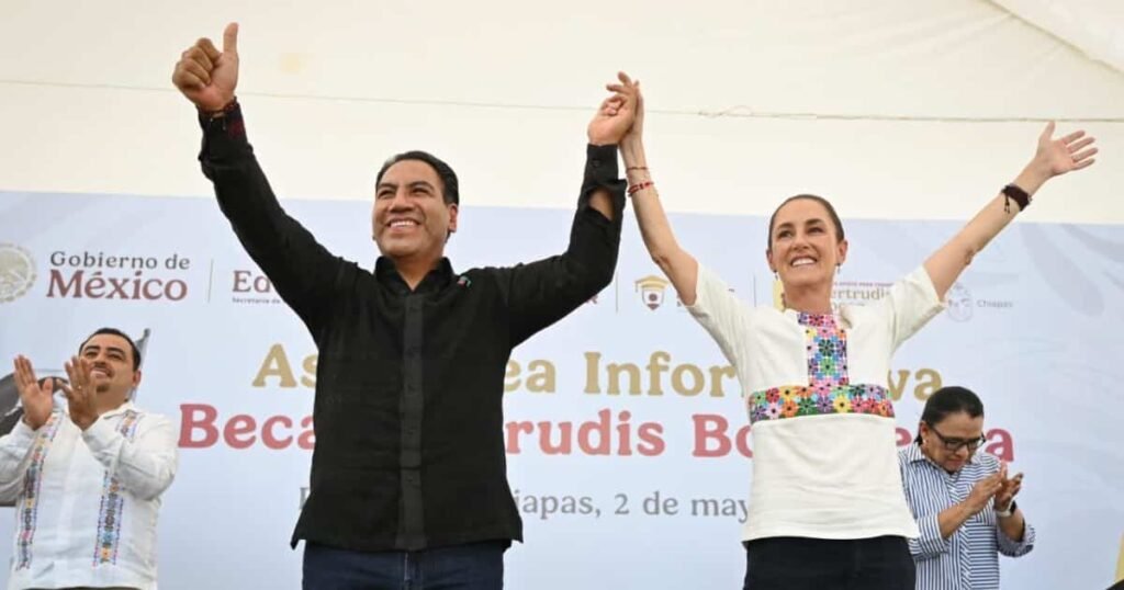 eduardo ramirez destaca respaldo de claudia sheinbaum a la educacion de la juventud chiapaneca