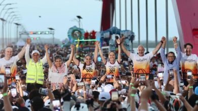Inaugura gobierno de México el puente Nichuté, en Cancún, Quintana Roo