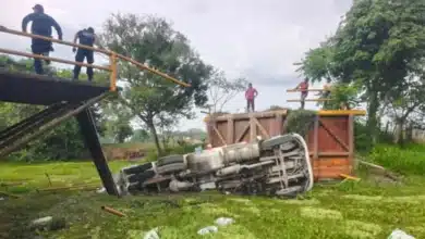 se desploma puente tubular en jalapa