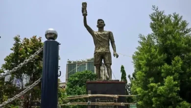 autoridades en la india ordenan el retiro de la estatua más alta de lionel messi por riesgo de colapso