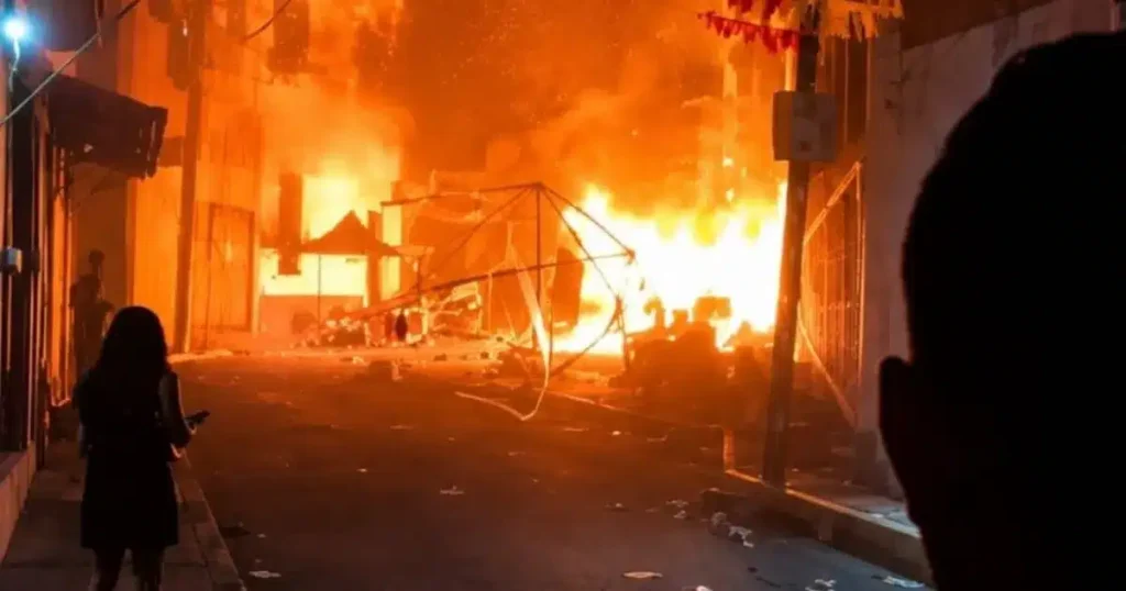 explosión en amatitán, jalisco pirotecnia alcanza tanques de gas en fiesta patronal