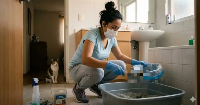 guía de higiene cómo limpiar el arenero de tu gato