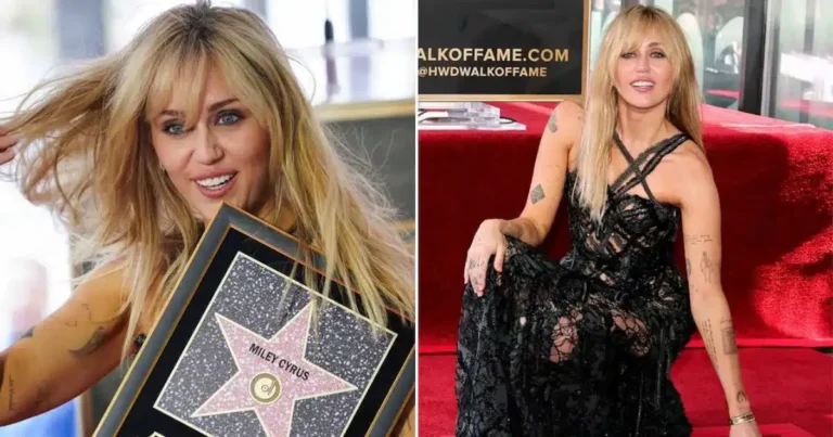 miley cyrus se vuelve inmortal con su estrella en el paseo de la fama
