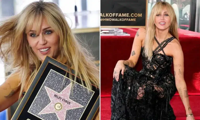 miley cyrus se vuelve inmortal con su estrella en el paseo de la fama