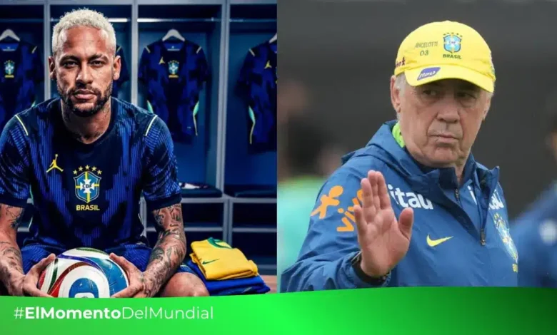 Neymar condicionado por Ancelotti para llamado a la Copa del Mundo 2026