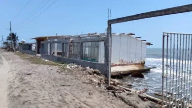 Crisis climática borra el litoral de Tabasco