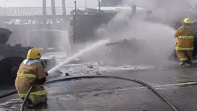 pipa de aceite se incendia en la cárdenas coatzacoalcos