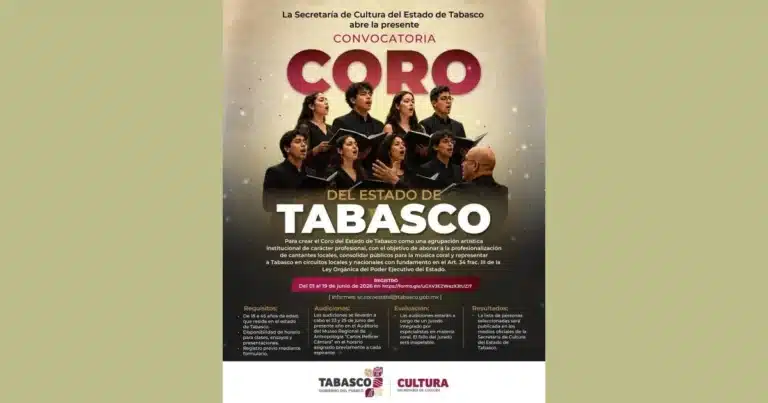 Buscan nuevas voces para integrarse al coro de Tabasco