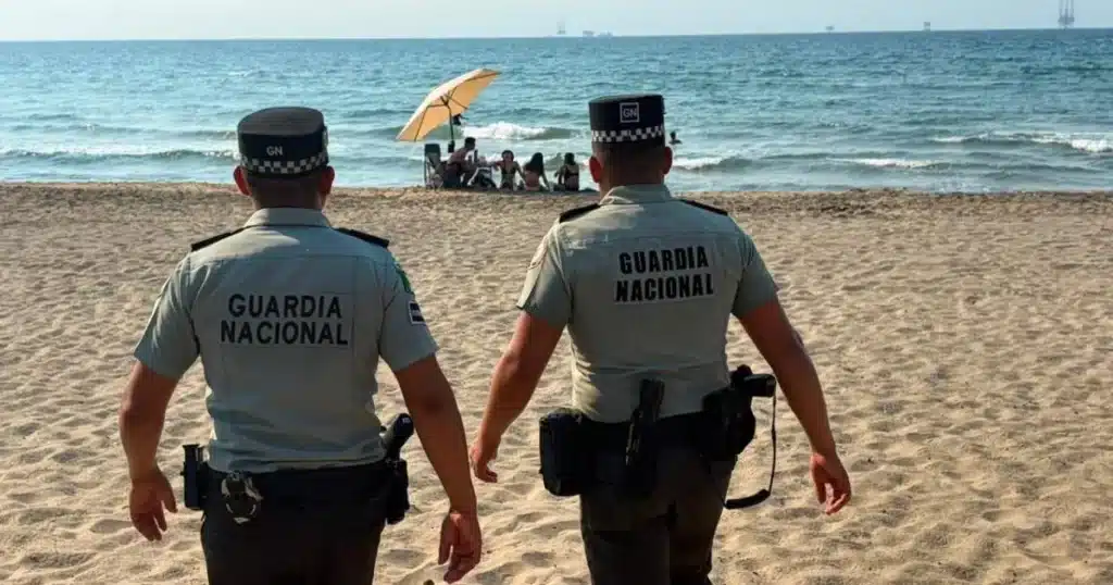 refuerzo en seguridad de playas de paraíso con patrullaje a pie 1