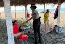 Refuerzo en seguridad de playas de Paraíso con patrullaje a pie