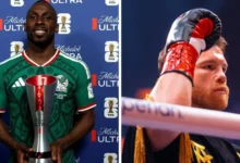 canelo Álvarez entrega premio a julián quiñones tras brillar en el partido inaugural del mundial 2026 (1)