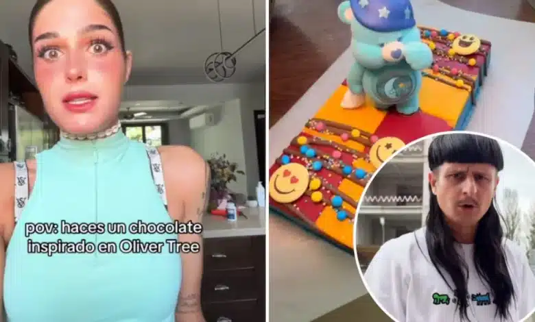 critican a influencer por chocolate de oliver tree