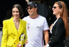de la pista al set checo pérez y lily collins el crossover de la temporada final de emily in paris (1)
