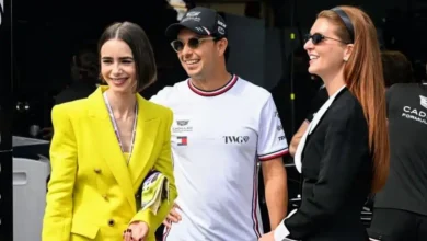 de la pista al set checo pérez y lily collins el crossover de la temporada final de emily in paris (1)