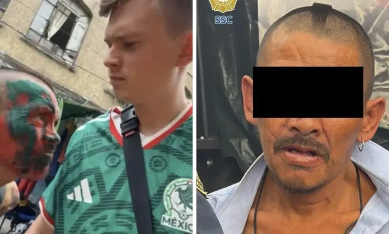 detienen en cdmx a sujeto que amenazó con un arma blanca a influencer alemán