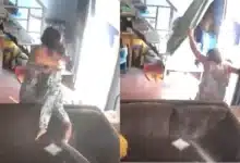 Mujer protege a su nieto en terremoto de Filipinas (Fotos de internet)
