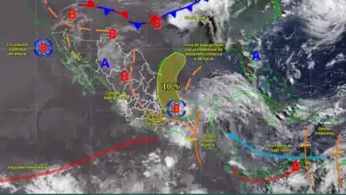 Pronóstico del tiempo hoy en México: onda tropical núm. 6 y lluvias intensas (Imagen de Conagua)