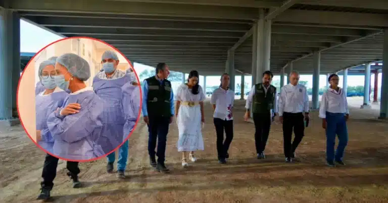 Claudia Sheinbaum supervisa nuevo hospital del IMSS en Aguascalientes (Foto de Gobierno de México)