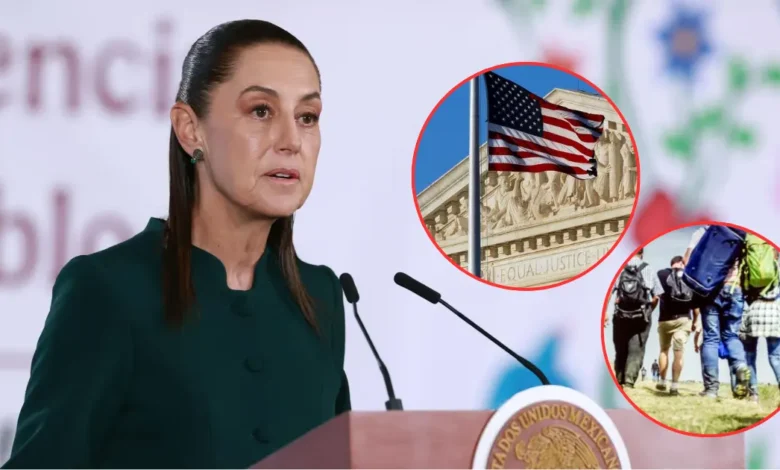 Sheinbaum habla sobre migrantes mexicanos y fallo de corte de EU (Fotos de internet)