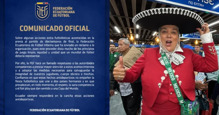 Ecuador disgustado por serenata de aficionados mexicanos, FEF emite comunicado (Fotos de cortesía)
