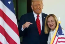 giorgia meloni acusa a trump de inventar historia sobre una fotografía durante el g7