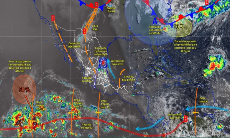 lluvias intensas azotarán guerrero prevén precipitaciones muy fuertes en 10 estados este lunes