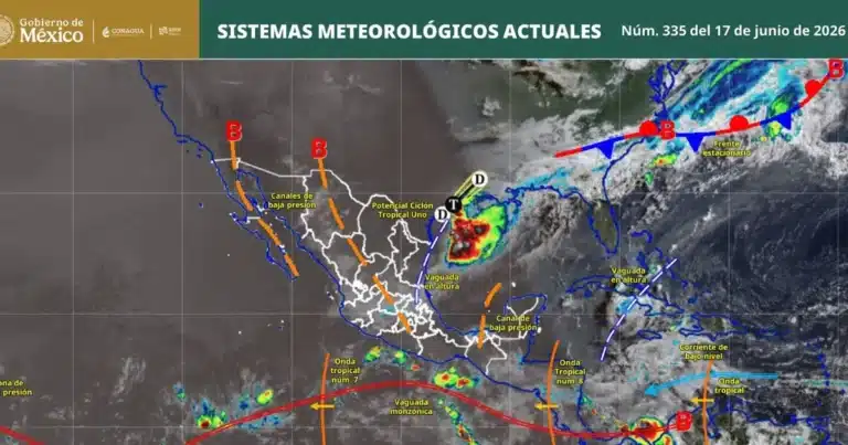 pronóstico de lluvias para hoy 17 de junio de 2026
