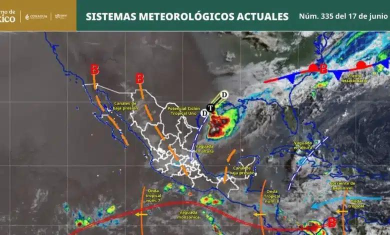 pronóstico de lluvias para hoy 17 de junio de 2026