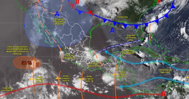 pronóstico del clima en méxico lluvias intensas y calor extremo