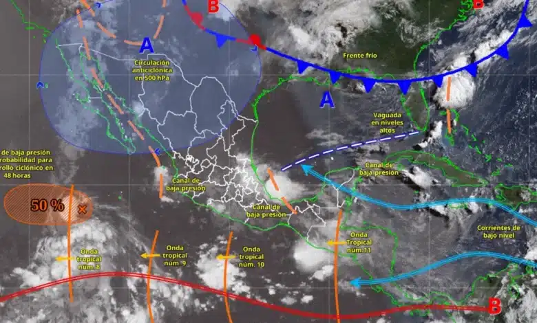 pronóstico del clima en méxico lluvias intensas y calor extremo