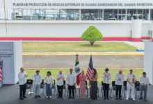 Claudia Sheinbaum inaugura planta de producción de moscas estériles del gusano barrenador del ganado en Metapa de Domínguez, Chiapas 