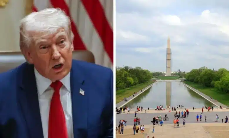 trump endurece postura y amenaza con 10 años de cárcel por daños al monumento a lincoln