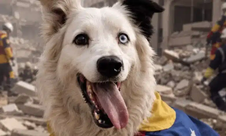 tsunami el perro rescatista que se convierte en héroe tras los terremotos en venezuela