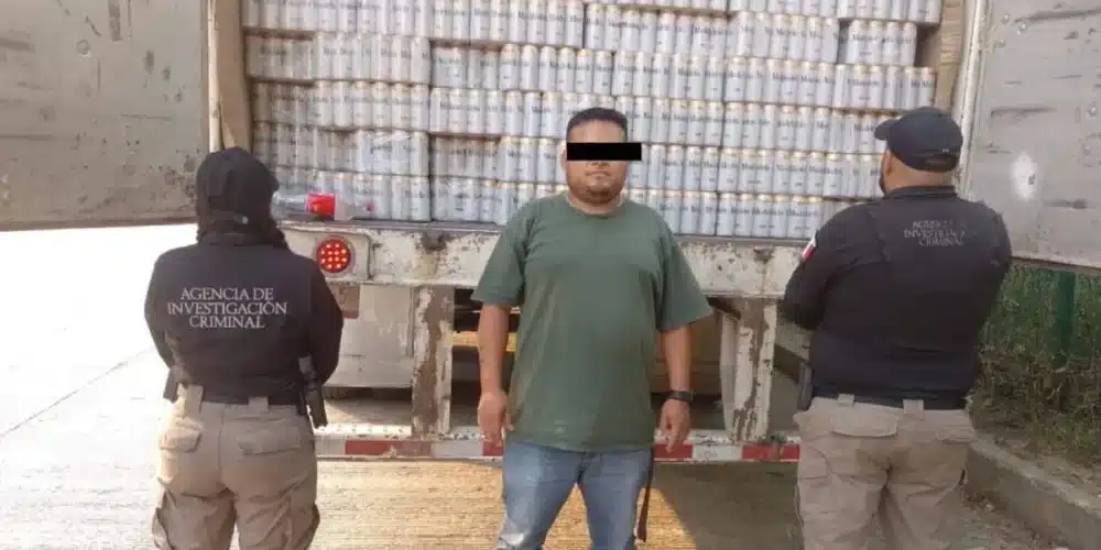 Aseguran 48 mil latas de cerveza ilícita