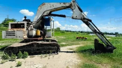 aseguran maquinaria pesada usada para extracción ilegal de material petreo