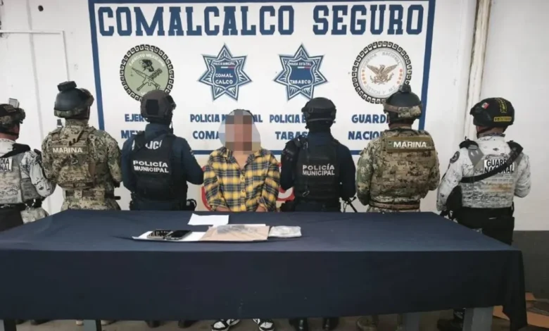 capturan a presunto infractor armado en comalcalco