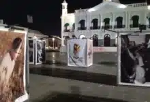 plaza de armas se transforma en un lienzo