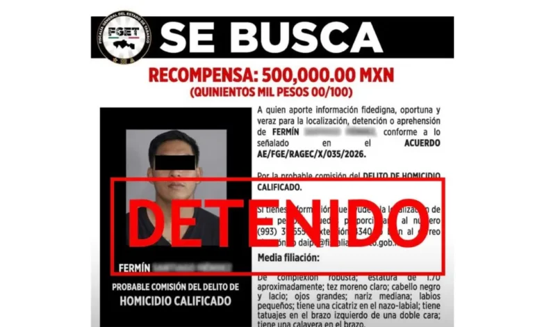 recapturan a prófugo acusado de homicidio calificado en tabasc (1)