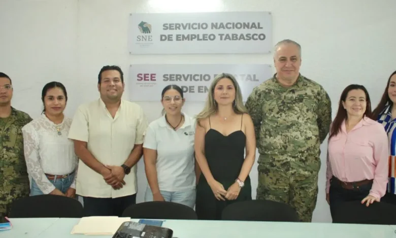 refuerzan marina y servicio estatal de empleo reclutamiento laboral en tabasco