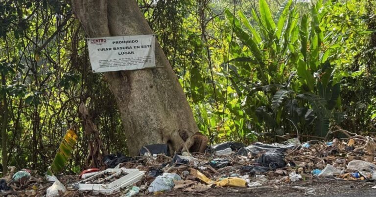 Río de basura amenaza a los saraguatos